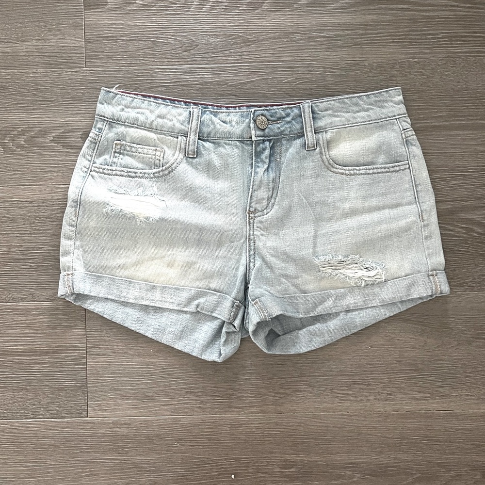 Cello Boutique light wash blue denim shorts